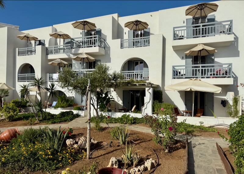 My favorite beach hotel near Naxos Town.