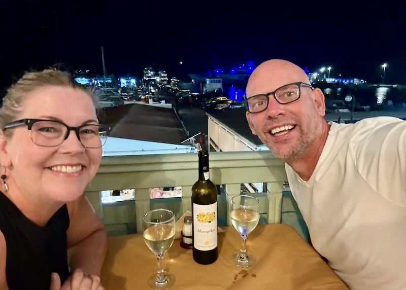 My favorite restaurant in Naxos Town with traditional Greek food and views of harbor. 