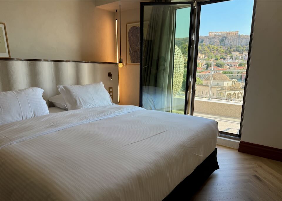 Our room at A For Athens Hotel.