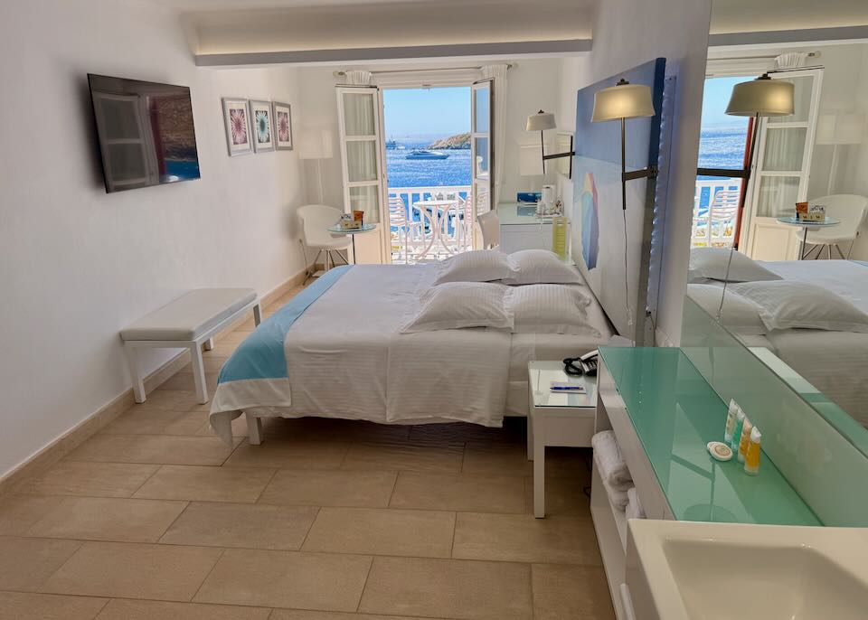 My room at Petasos Beach Resort.