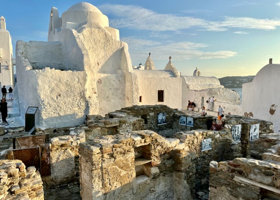 Famous church in Mykonos Town.