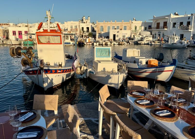 The restaurant we ate at in Naoussa.