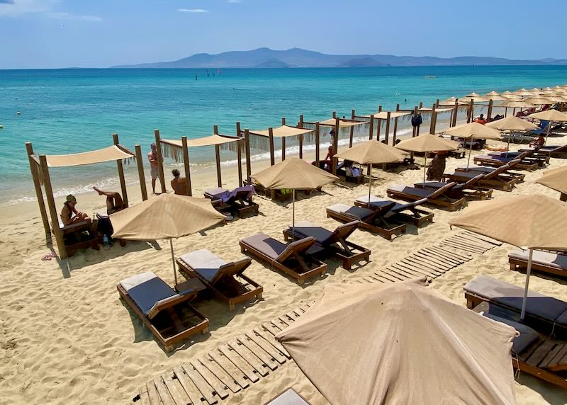 Plaka Beach in Naxos.