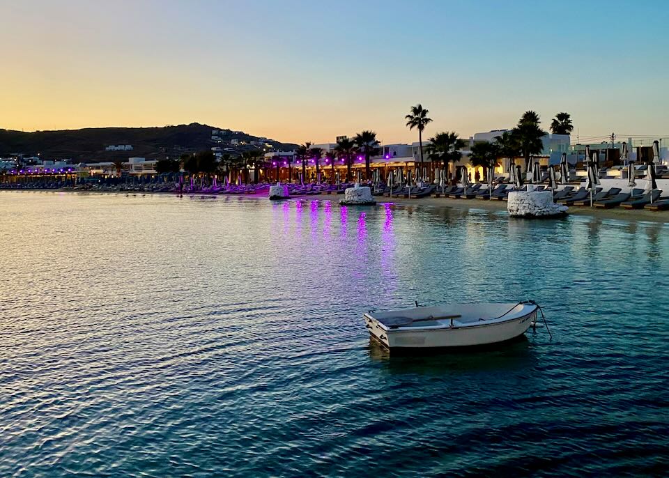 Ornos after sunset. 