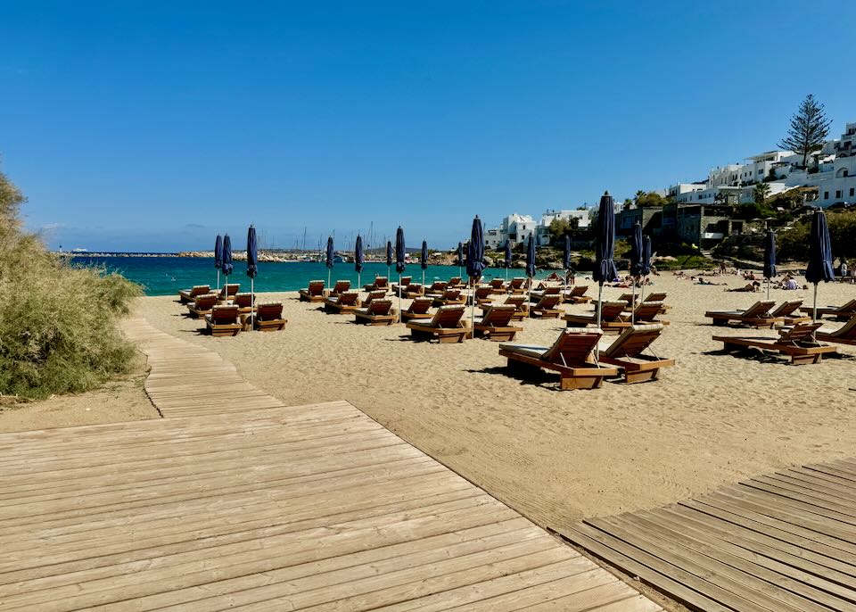 Beach hotel in Naoussa, Paros.