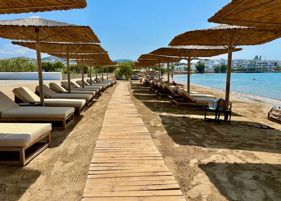 Beach hotel in Naoussa, Paros.