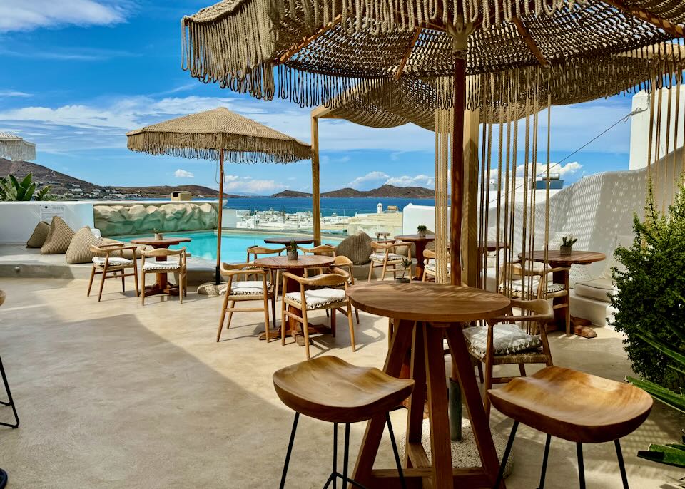Hotel in Naoussa, Paros.