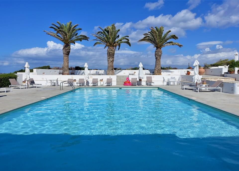 Hotel in Naoussa, Paros.