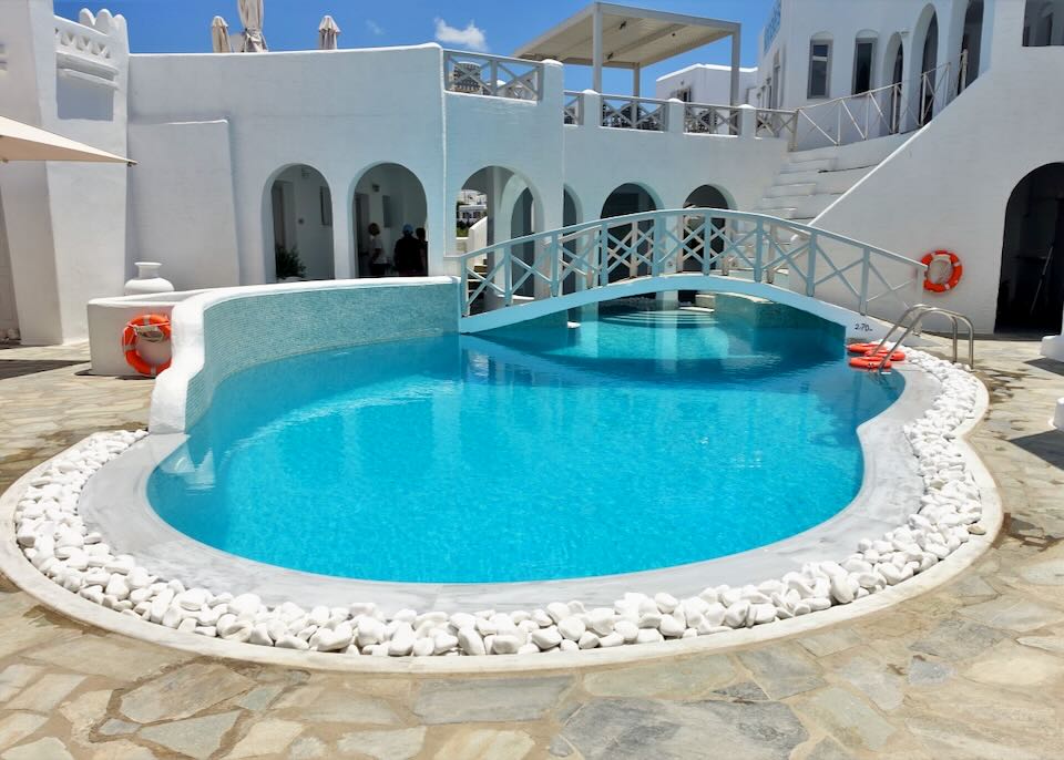 Hotel in Naoussa, Paros.