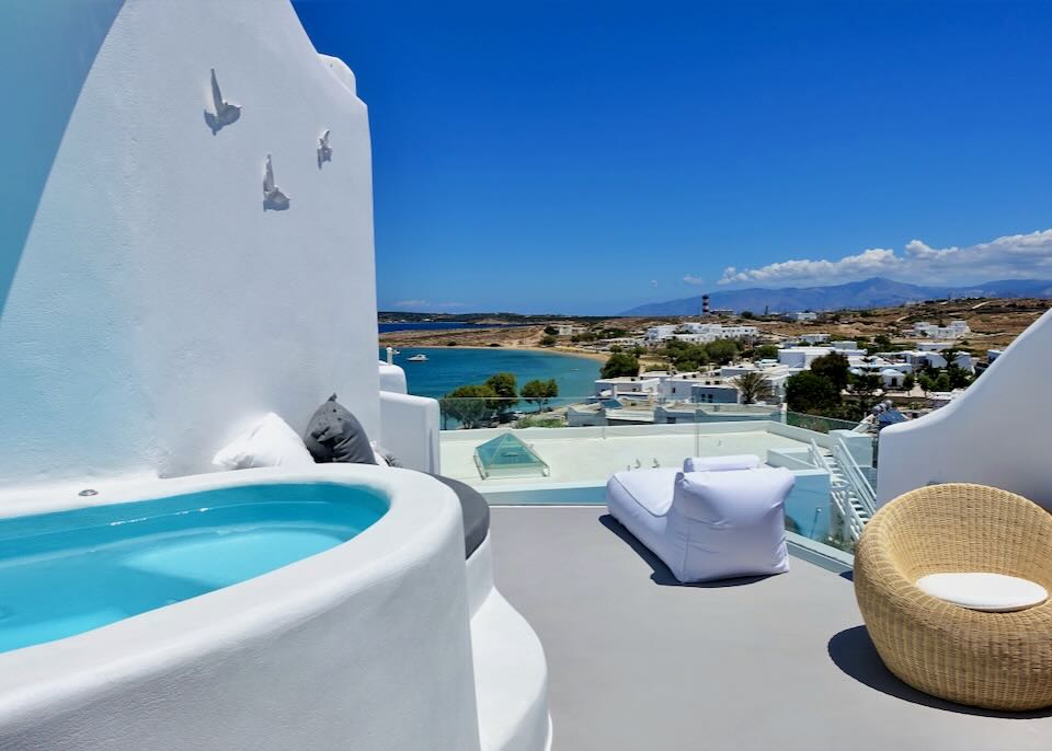 Hotel in Naoussa, Paros.