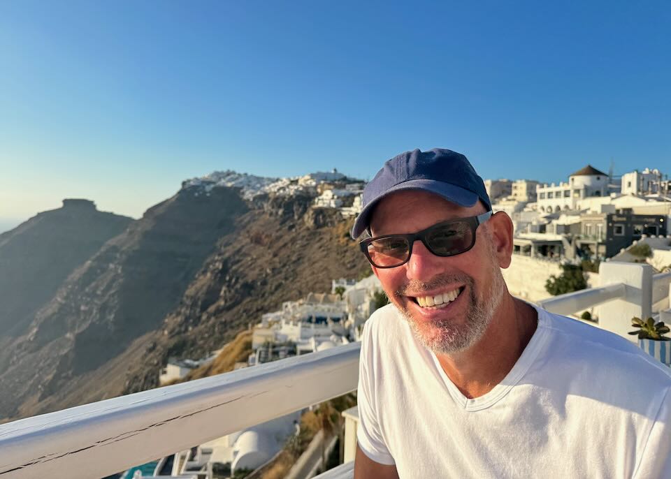 Me in Santorini.