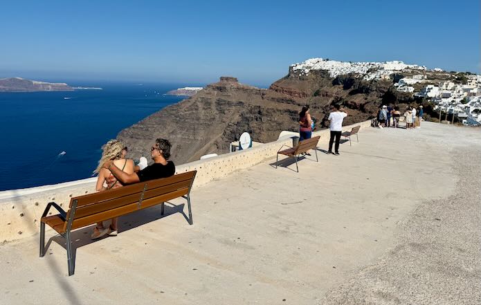Three Bells of Fira lookout.