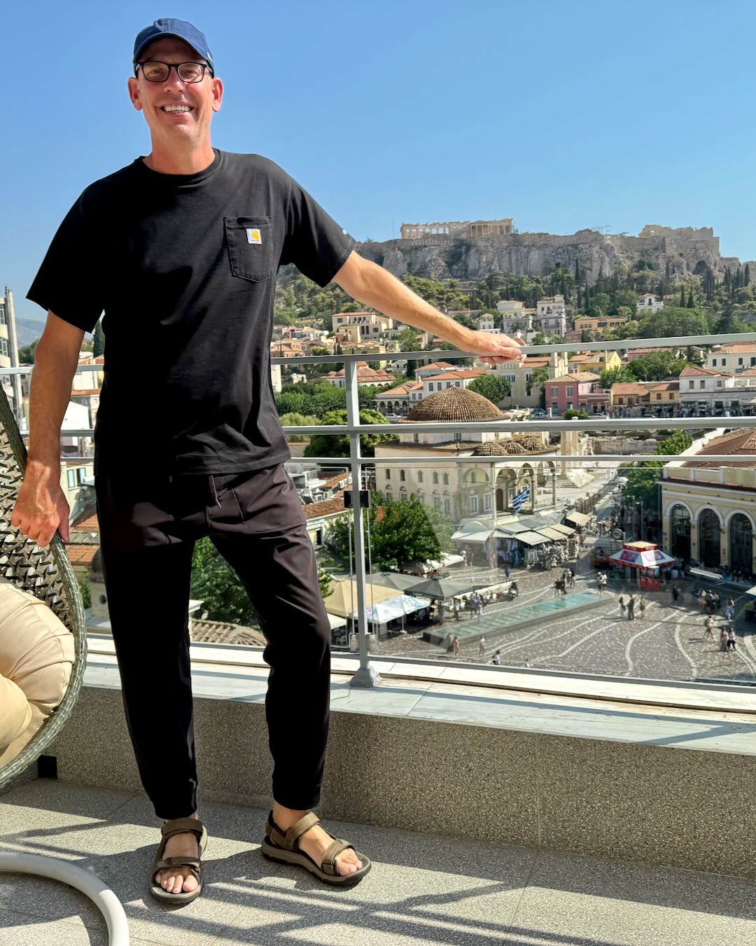 Our hotel in Athens, Greece.