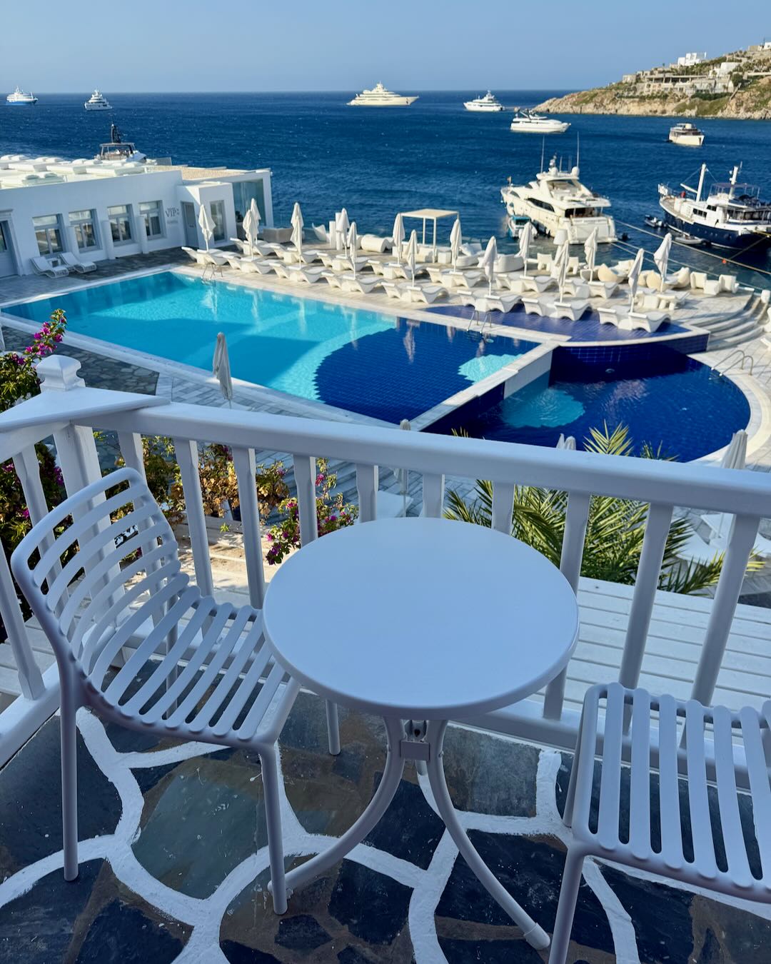 Our hotel in Mykonos.