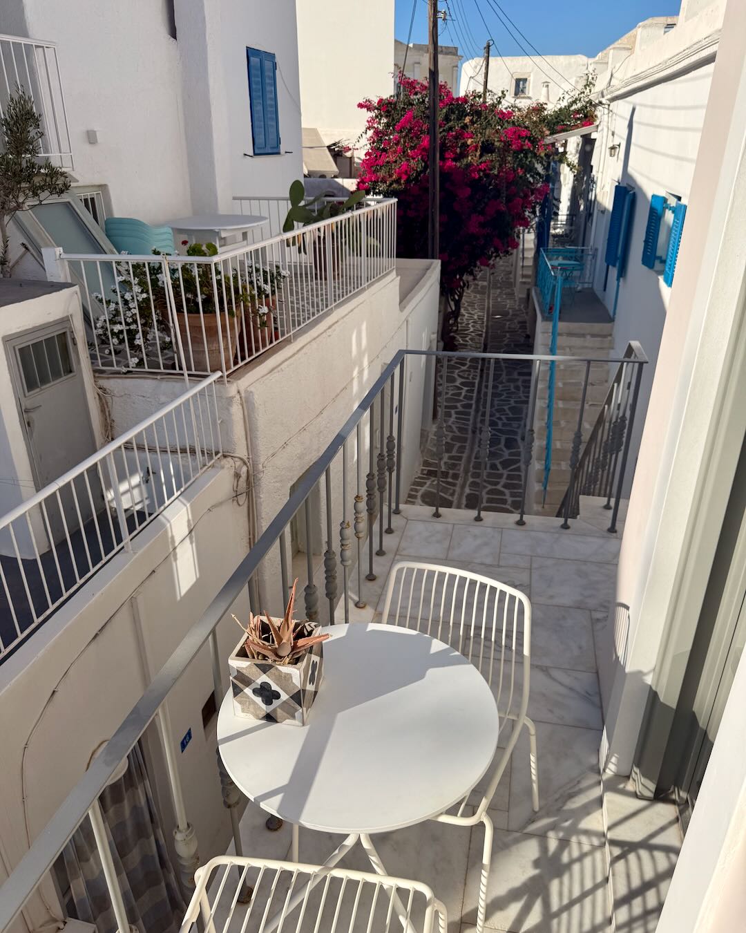 Our hotel in Paros.