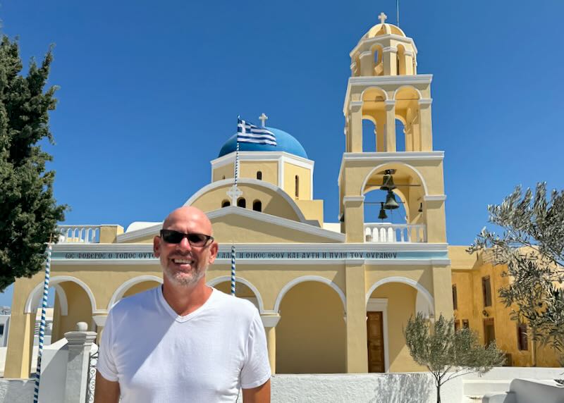 Santorini Dave (me) in Oia, Santorini.