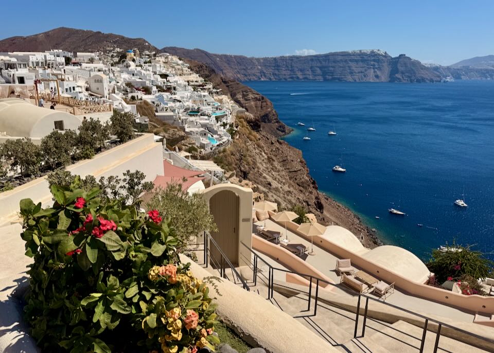 Oia, Santorini during our visit. 