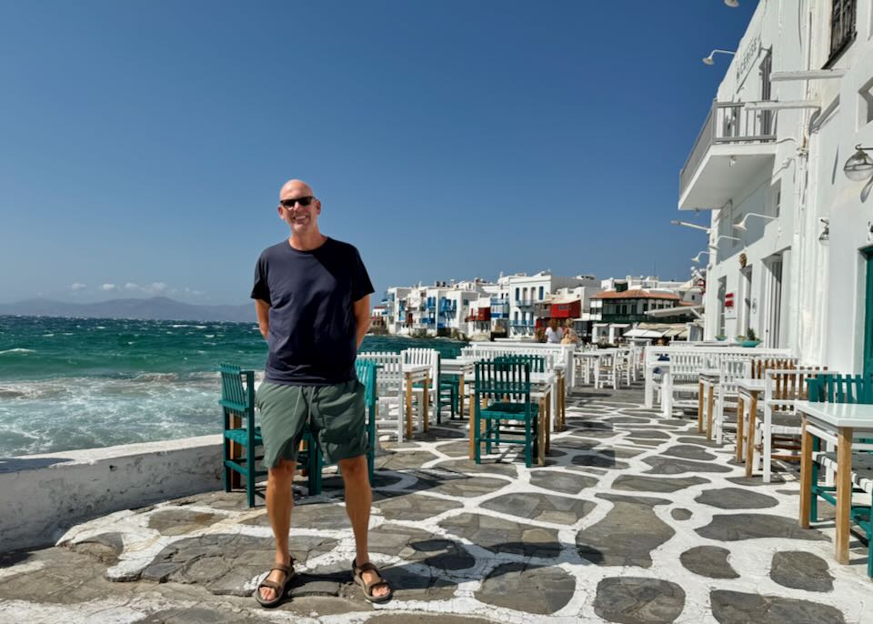 Me in Mykonos, Greece.