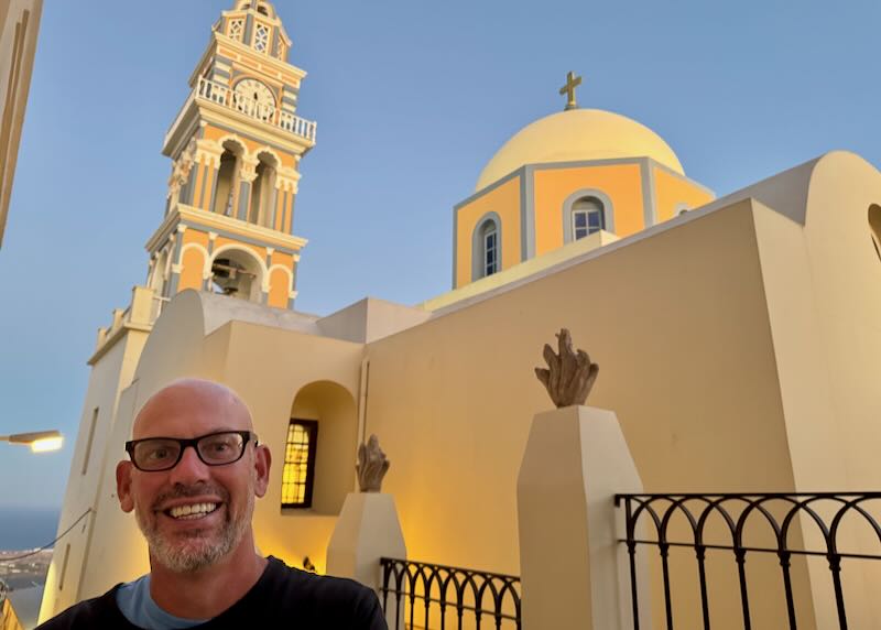 Me in Fira, Santorini.