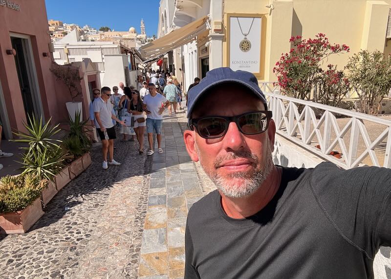 Me in Fira, Santorini.