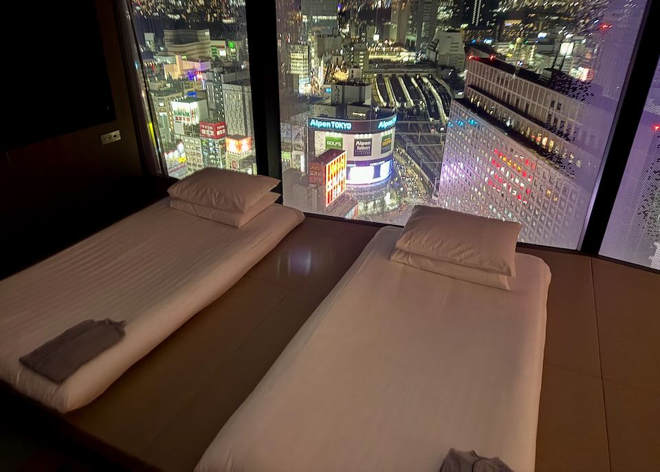 My hotel room in Shinjuku.