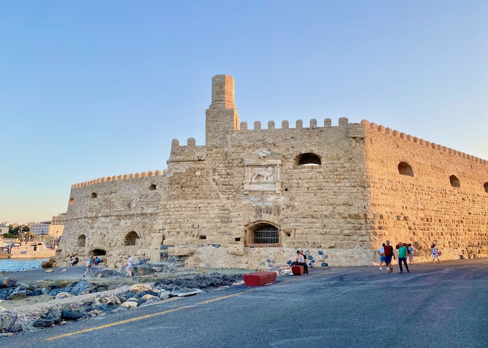 Exterior view of Koules Fortress in Heraklio.