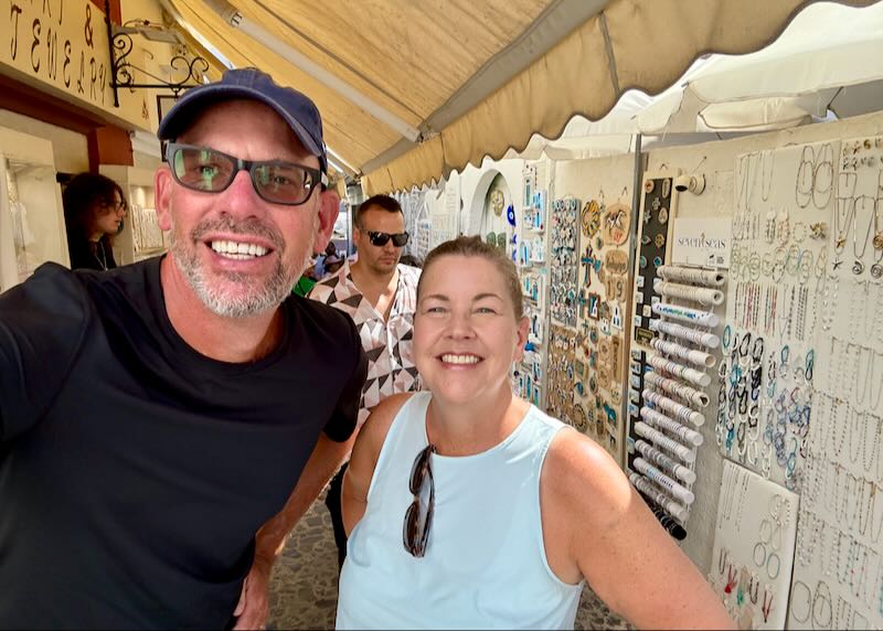 Me and my wife in Santorini, Greece.