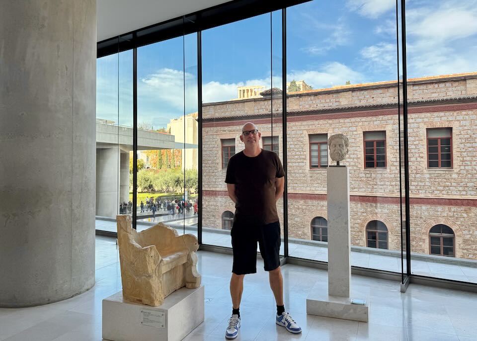 Me at the Acropolis Museum in Athens.