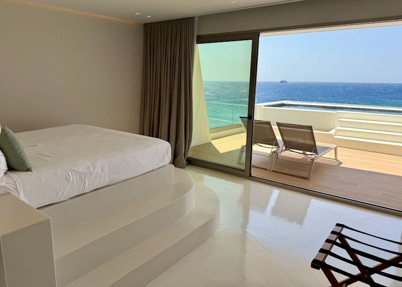 Our hotel room in Tinos.