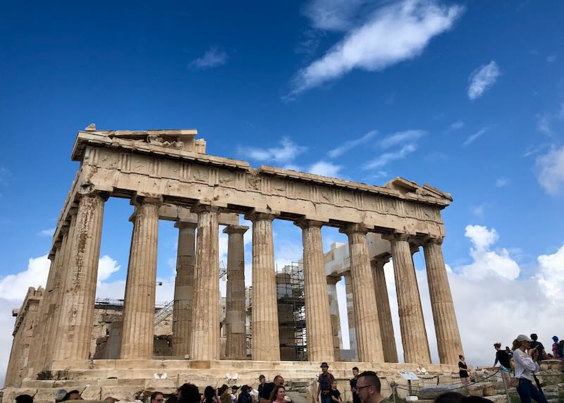 The Parthenon at the Acropolis in Athens.