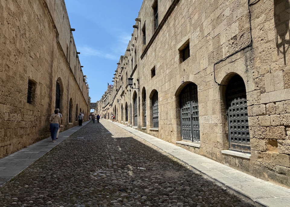 The Street of the Knights of Rhodes in the Old Town.