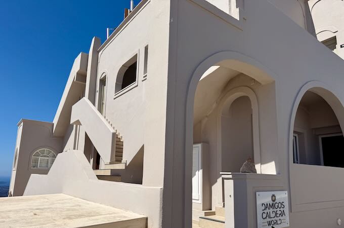 Affordable hotel with caldera view in Firostefani.