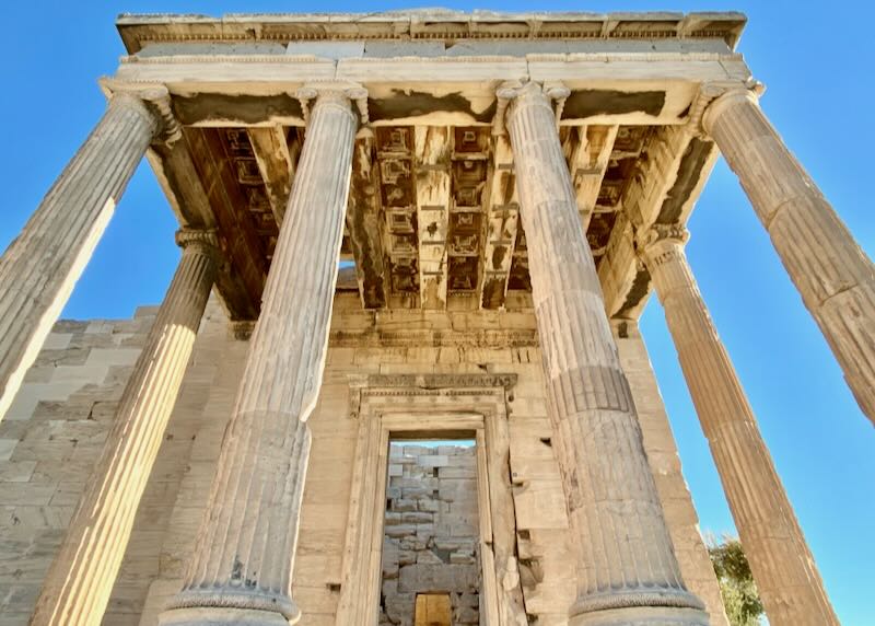 The Erechtheion on the Acropolis during my small group tour.
