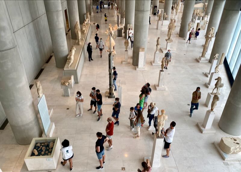 The Acropolis Museum on our tour.
