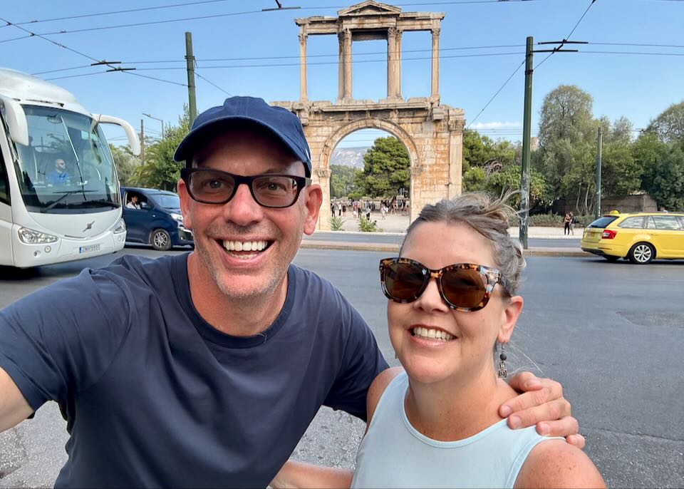 Me and my wife in Athens, Greece.