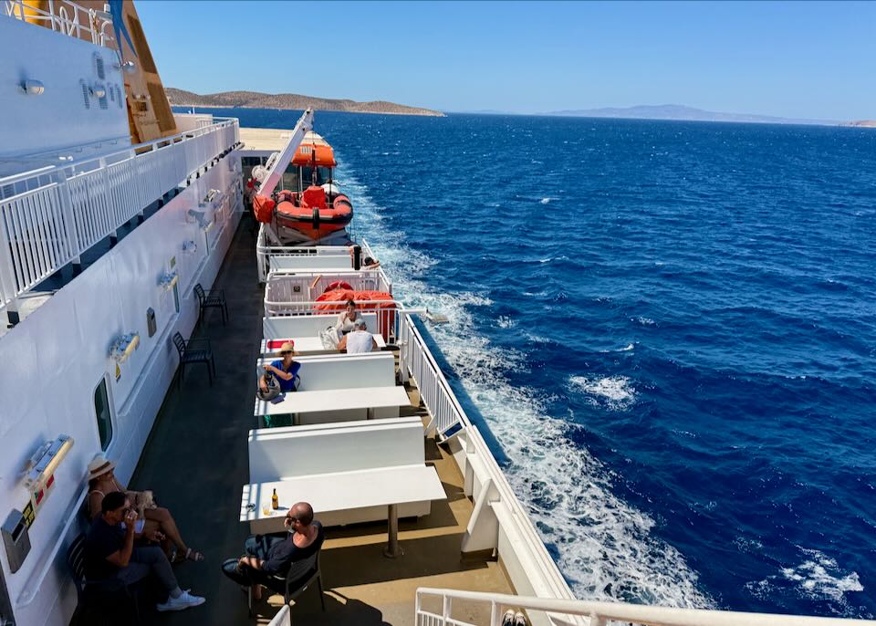 The Blue Star ferry in Greece. My favorite way to travel.