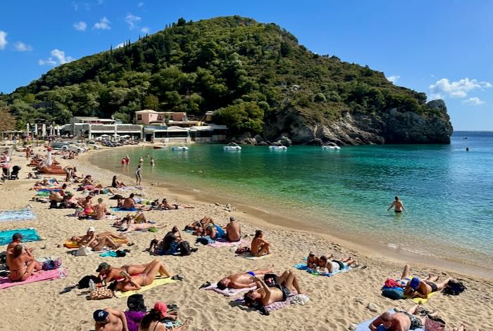 Beach in Corfu.