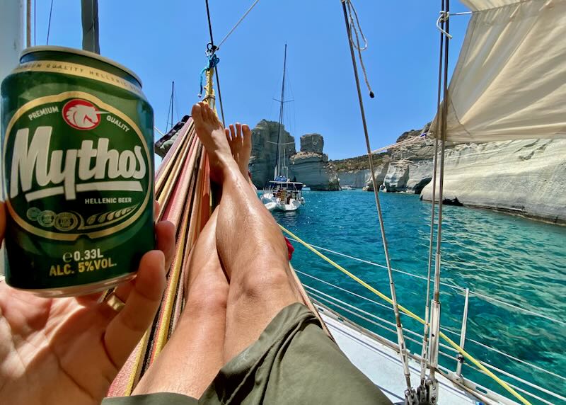 Our boat tour to Kleftiko in Milos.