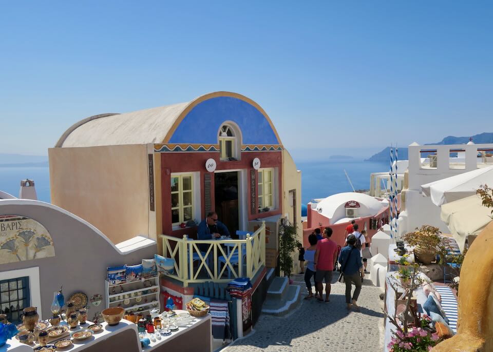 Santorini in April.