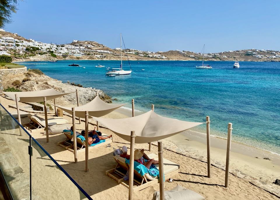 Best luxury beach resort for couples in Mykonos.