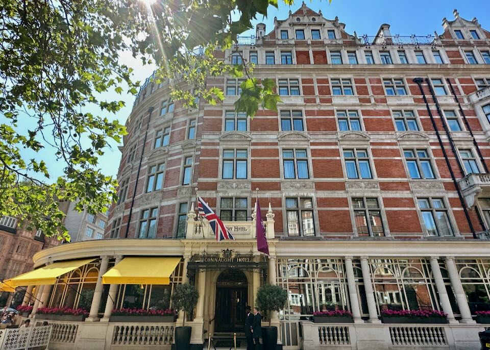 Hotel near Hyde Park in London.