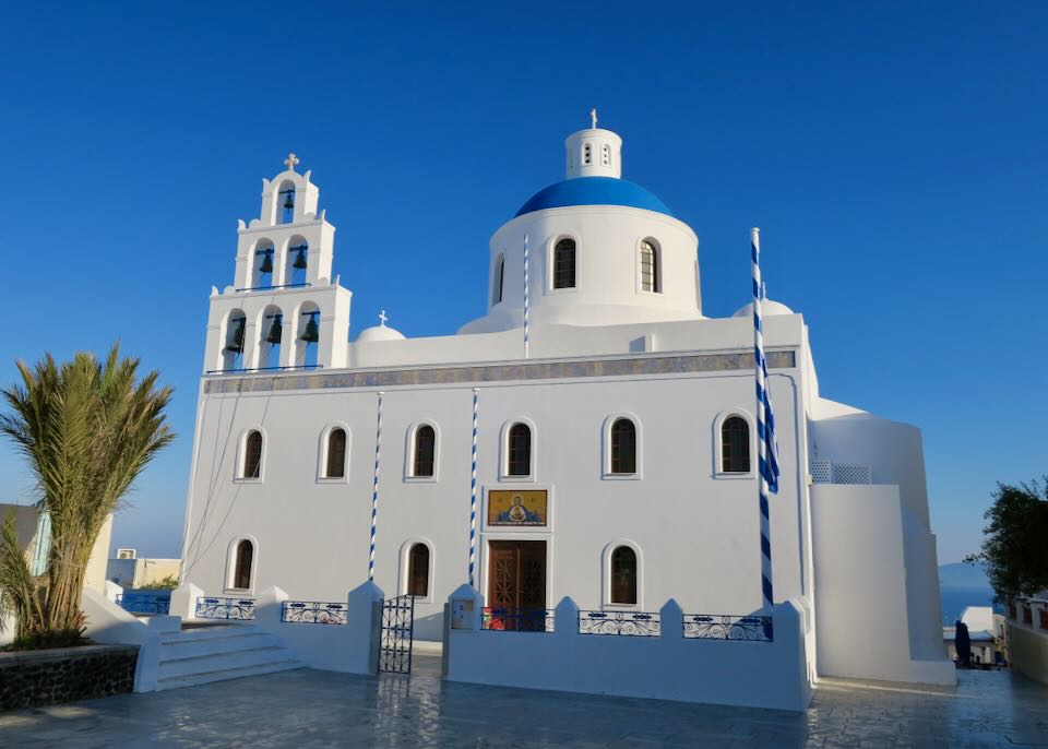 Santorini in April.