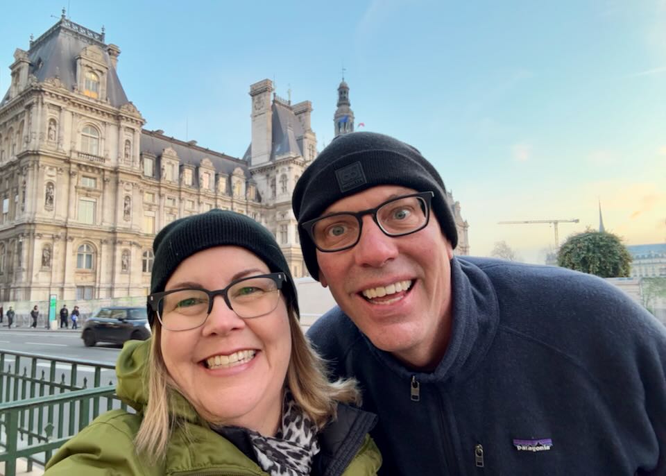 Stopover in Paris on trip to Greece.