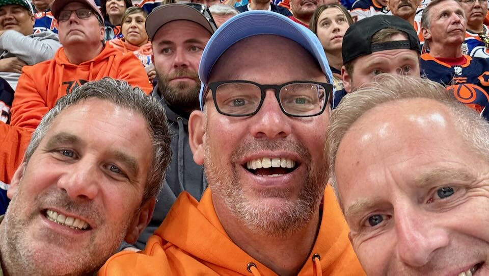 Oilers game in Edmonton.