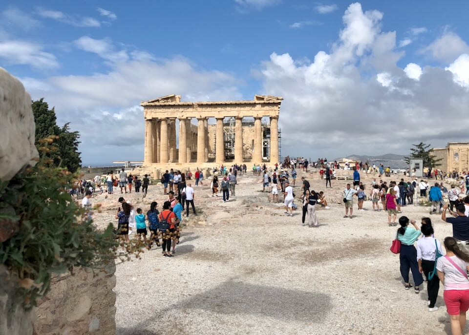The Acropolis in Athens in June.