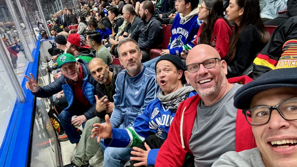 Canucks game in Vancouver.