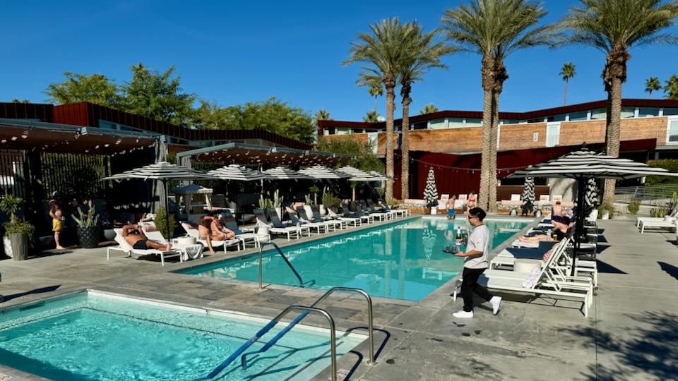 Our hotel in Palm Springs.
