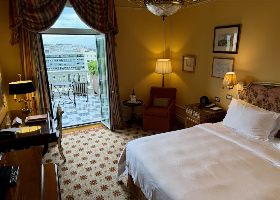 My hotel room in Syntagma, Athens.