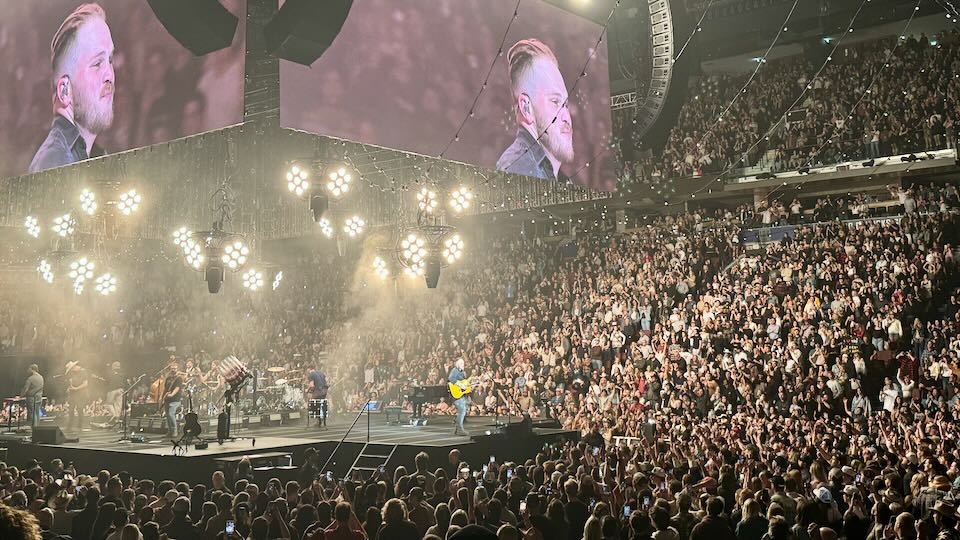 Zach Bryan in concert in Vancouver.