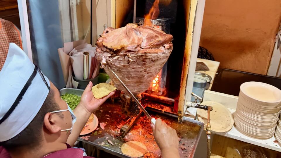 My dinner in Oaxaca, Mexico.